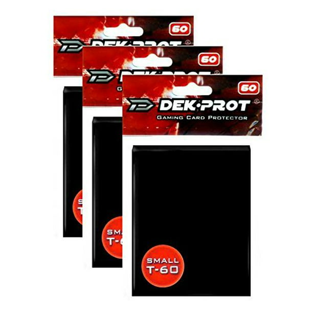 Card Supplies Deck Protector Sleeves 180 Count 3 Pack Black 